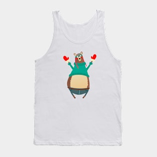 Adorable Christmas Bear Tank Top